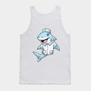 Shark as Nurse with Coat Tank Top